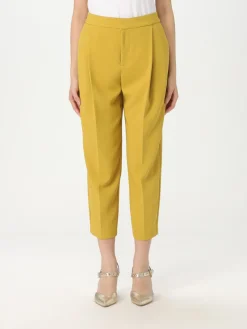Pantalone cropped Elisabetta Franchi in crêpe