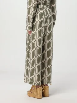 Pantalone cropped Liu Jo in ramie stampato