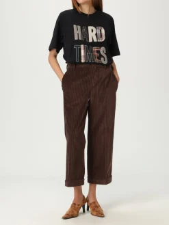Pantalone cropped Moschino Couture in velluto
