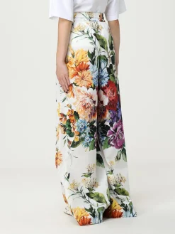 Pantalone Dolce & Gabbana in cotone con stampa floreale