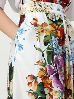 Pantalone Dolce & Gabbana in cotone con stampa floreale