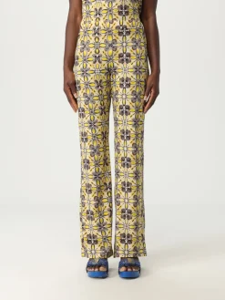 Pantalone Maliparmi in jersey con stampa maiolica