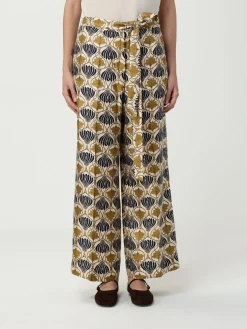 Pantalone 'S Max Mara in seta con stampa