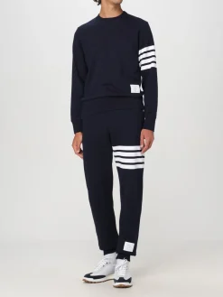 Pantalone sportivo in cotone 4-bar Thom Browne
