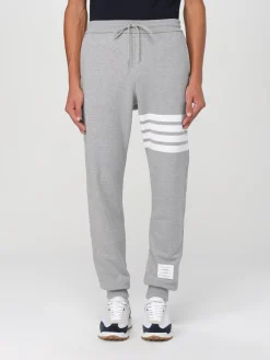 Pantalone sportivo in cotone 4-bar Thom Browne