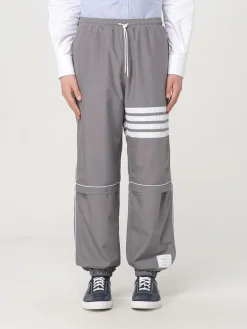 Pantalone Thom Browne in nylon con 4-bar