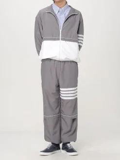 Pantalone Thom Browne in nylon con 4-bar