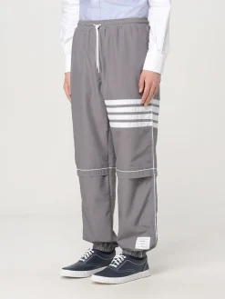 Pantalone Thom Browne in nylon con 4-bar