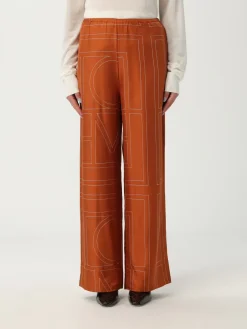 Pantalone Toteme in seta con logo