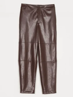 Pantalone Twinset in pelle sintetica