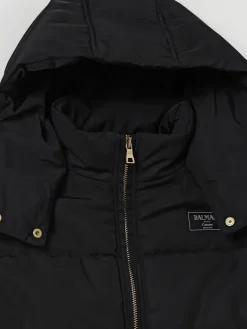 Piumino con cappuccio Balmain con logo