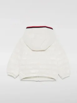 Piumino con cappuccio e logo Moncler