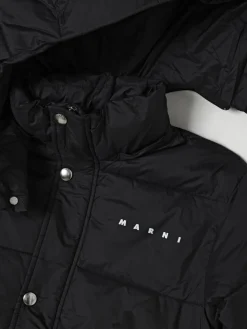 Piumino con cappuccio Marni con logo