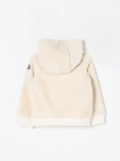 Piumino con cappuccio Moncler in tessuto teddy