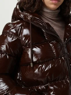 Piumino con cappuccio Pinko in nylon trapuntato