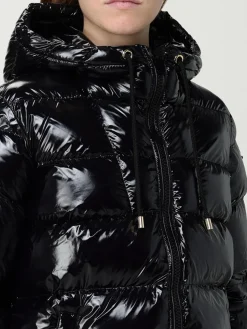 Piumino con cappuccio Pinko in nylon trapuntato