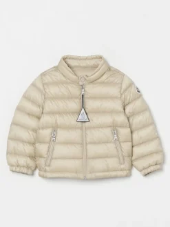 Piumino con logo Moncler in nylon imbottito