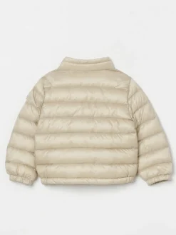 Piumino con logo Moncler in nylon imbottito