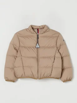 Piumino in nylon con logo Moncler