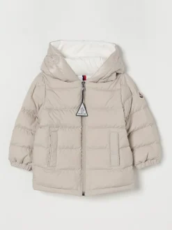 Piumino in nylon imbottito con logo Moncler