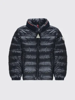 Piumino in nylon lucido con logo Moncler