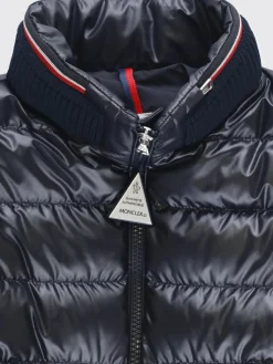 Piumino in nylon lucido con logo Moncler