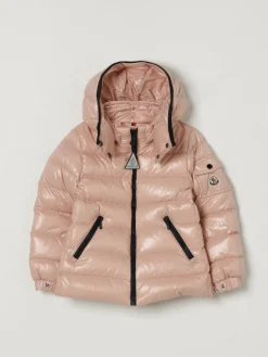 Piumino in nylon lucido con logo Moncler