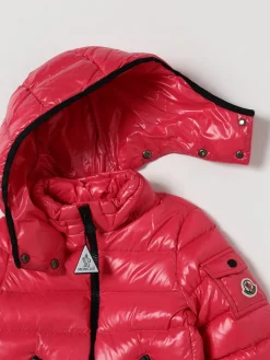 Piumino in nylon lucido con logo Moncler