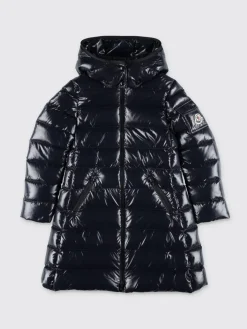 Piumino Moka lungo con cappuccio Moncler