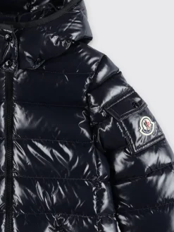 Piumino Moka lungo con cappuccio Moncler