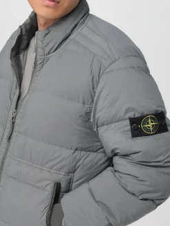 Piumino Stone Island in nylon trapuntato e imbottito