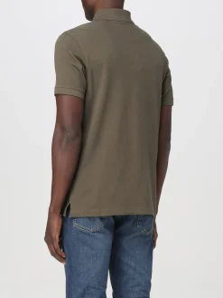 Polo Barbour in piquet con logo ricamato