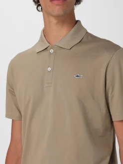 Polo basic in cotone con mini logo Paul & Shark