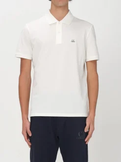 Polo basic in cotone con logo C.P. Company