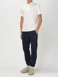 Polo basic in cotone con logo C.P. Company