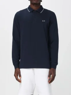 Polo basic in cotone con logo SUN68