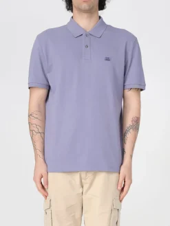 Polo basic in cotone con logo C.P. Company
