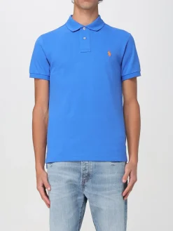 Polo basic in cotone con logo Polo Ralph Lauren