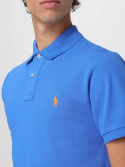 Polo basic in cotone con logo Polo Ralph Lauren