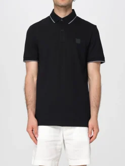 Polo basic in cotone con mini logo Boss