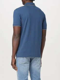 Polo basic in cotone con mini logo Emporio Armani