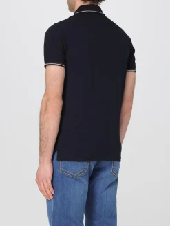 Polo basic in cotone con mini logo Emporio Armani