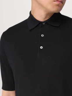 Polo basic in maglia di cotone Lardini