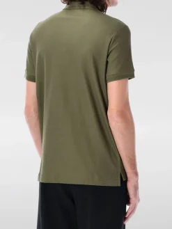 Polo Burberry in cotone con logo tono su tono