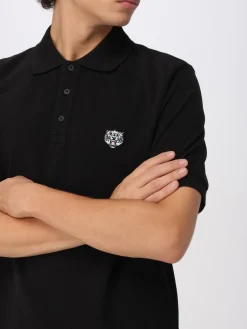 Polo classica Kenzo in cotone con logo ricamato