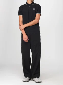 Polo classica Stone Island in cotone stretch