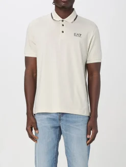 Polo EA7 in cotone con logo