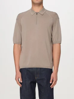 Polo Emporio Armani in misto cotone e seta