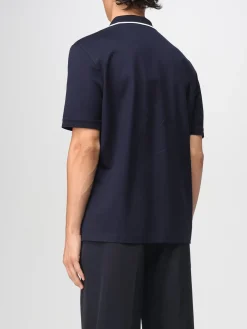 Polo Ferragamo in cotone con zip interrotta