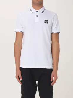 Polo in cotone biologico piquet Stone Island